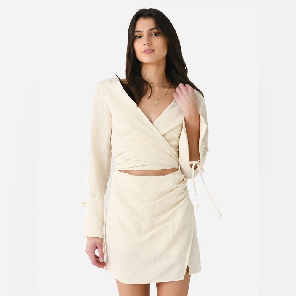 Chic Cream Mini Skirt